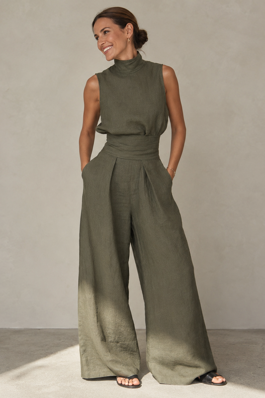 Damen Sleek V-Ausschnitt Overall