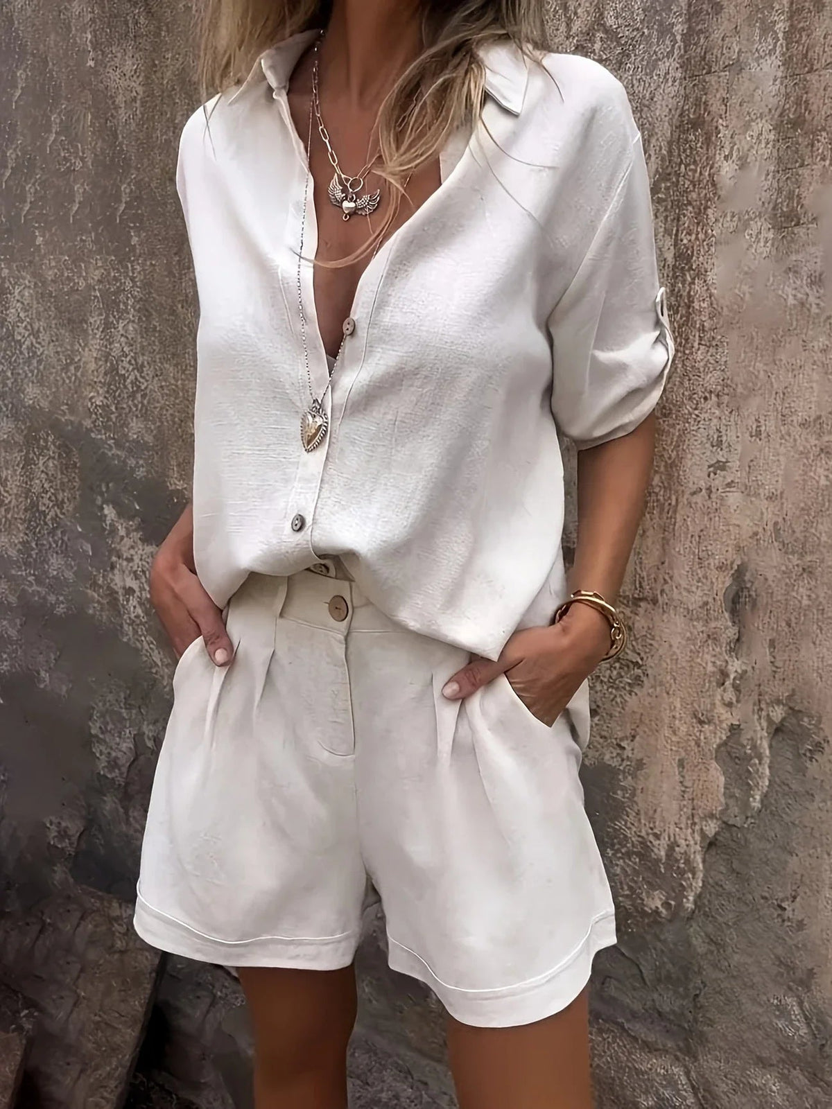 Damen Zweiteiler Sommer Set