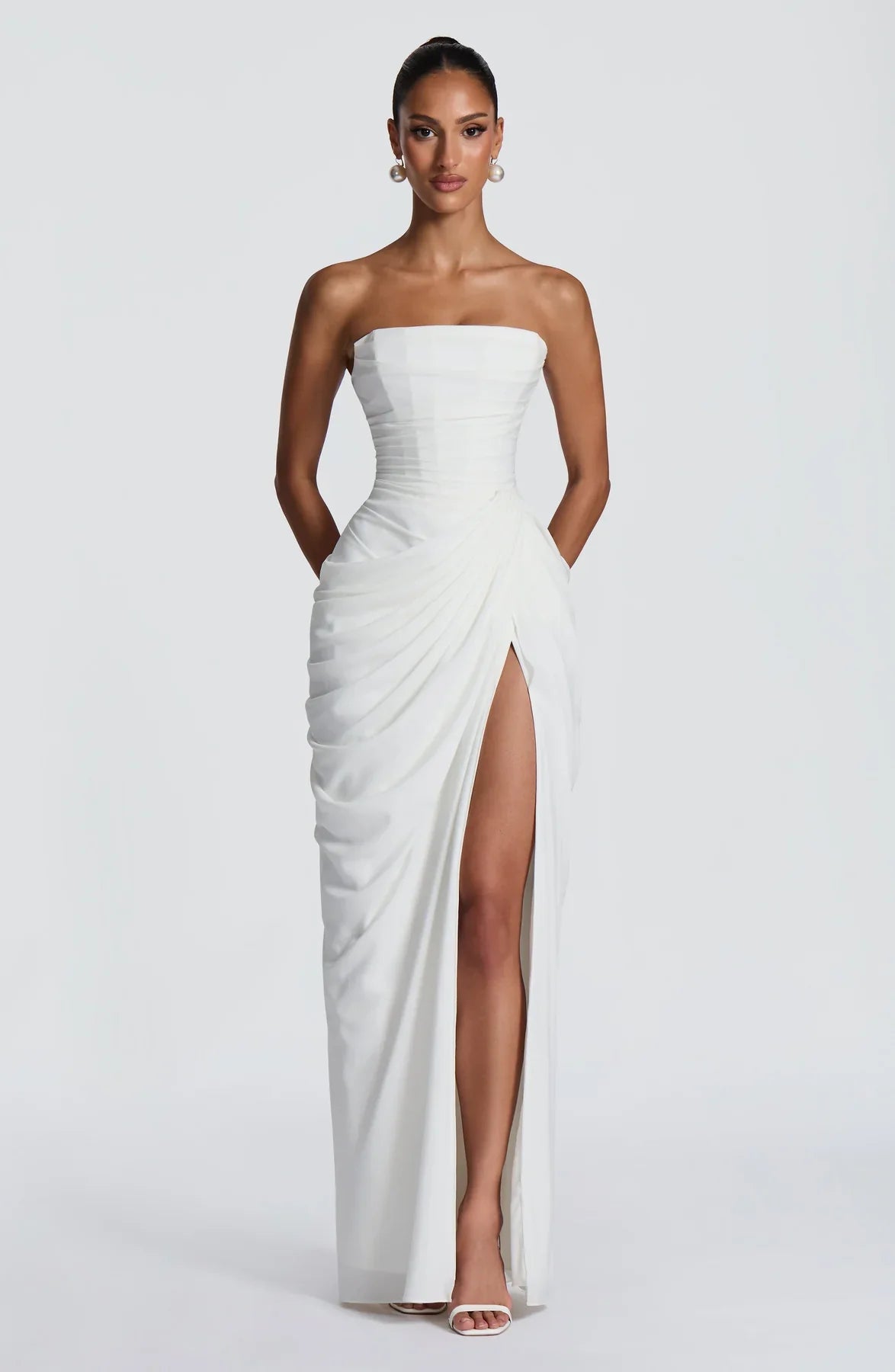 Amelia Ärmelloses Maxikleid mit Seitenschlitz
