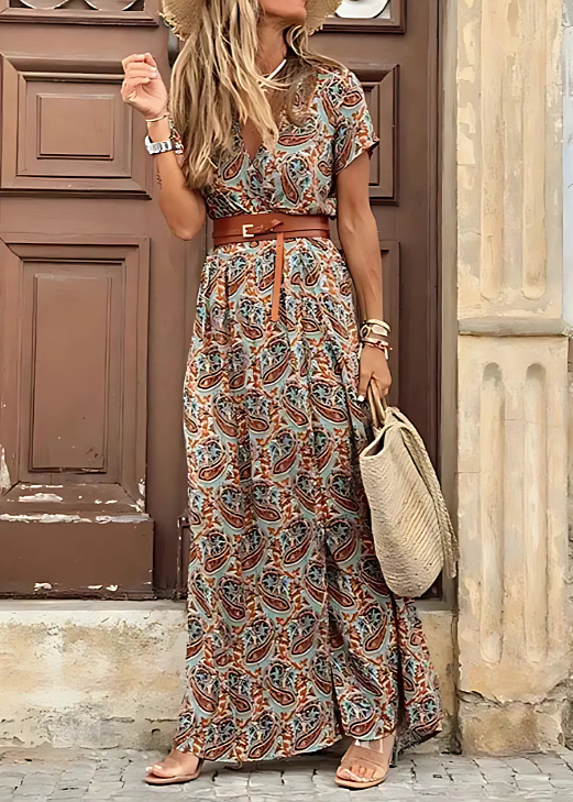 Exzentrisches Maxi-Kleid für Damen