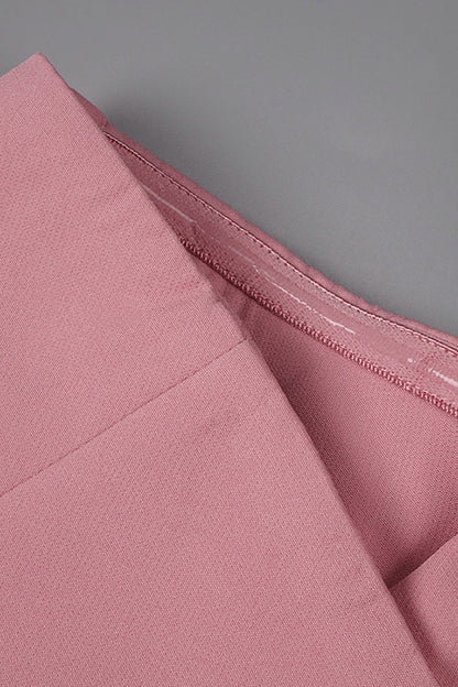Midi-Kleid mit einer Schulter und Schleifendetail