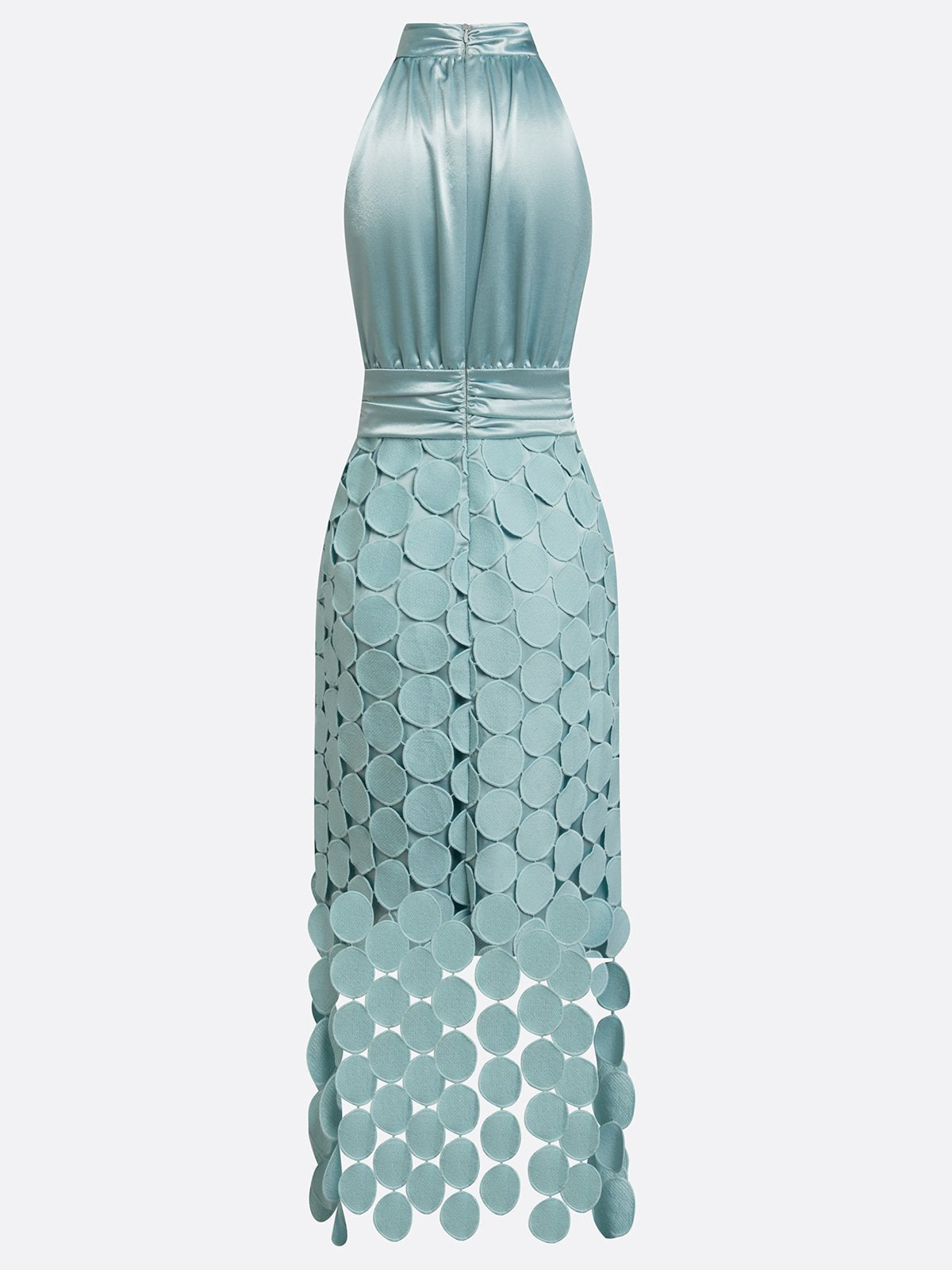 Damen Midikleid in Satin-Optik mit figurbetonter Passform