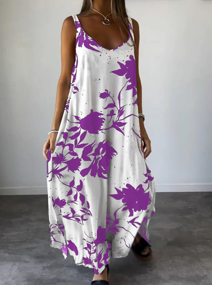 Modisches bedrucktes Damenkleid