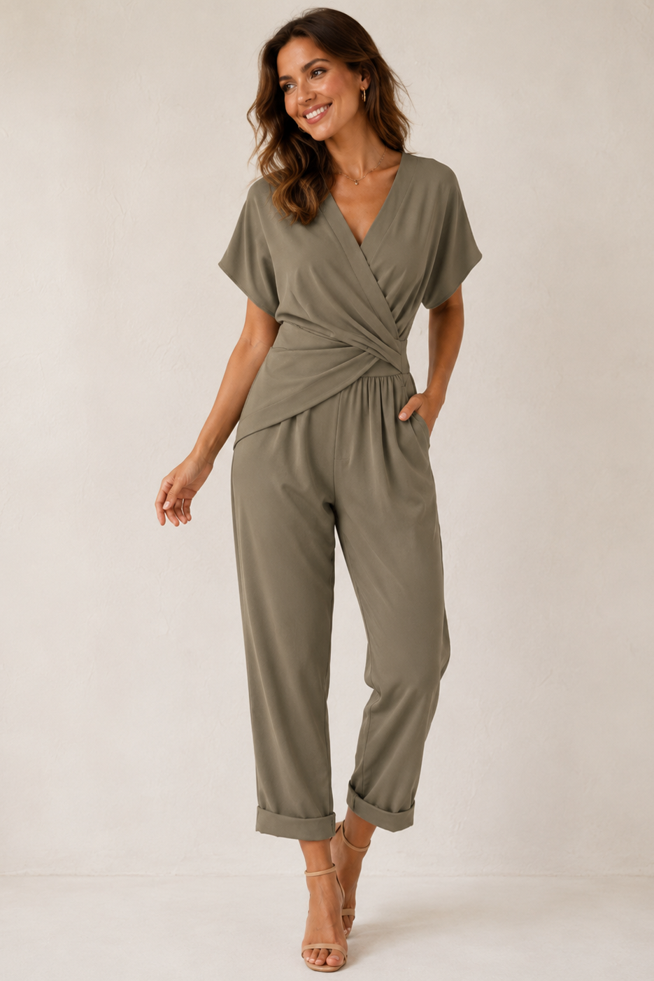Damen Wickel-Overall vorne