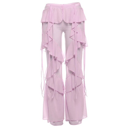 Damen Baumwollnetz Wickelhose Überhose