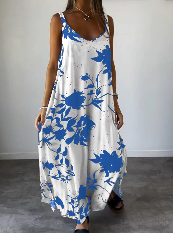 Modisches bedrucktes Damenkleid