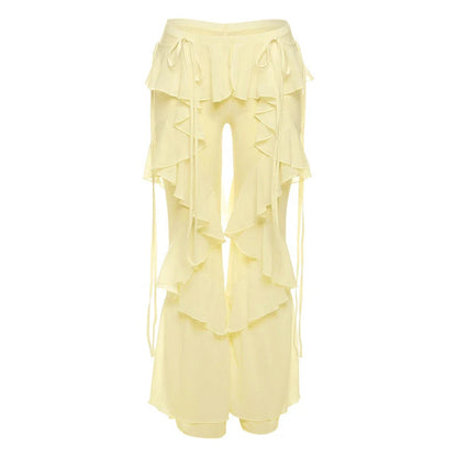 Damen Baumwollnetz Wickelhose Überhose