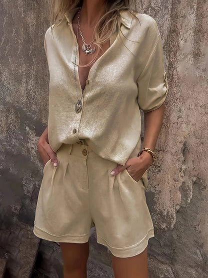 Damen Zweiteiler Sommer Set