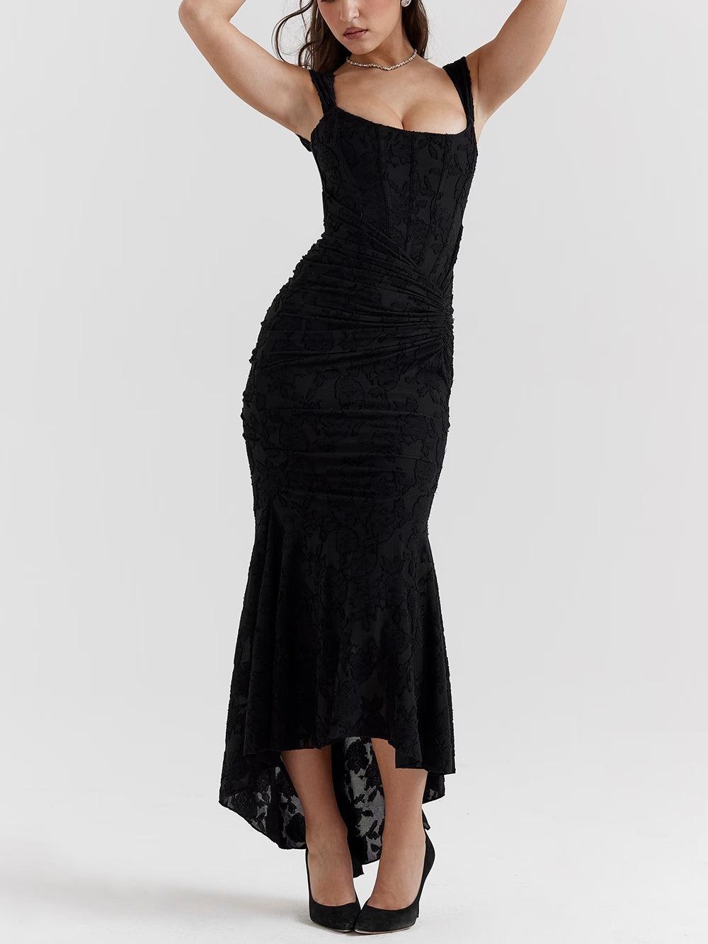 Maxikleid mit Glockenblumenmuster