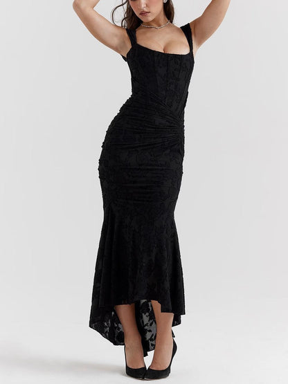 Maxikleid mit Glockenblumenmuster