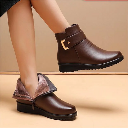 Echtes Leder Orthopädische Stiefel für bequemen Halt