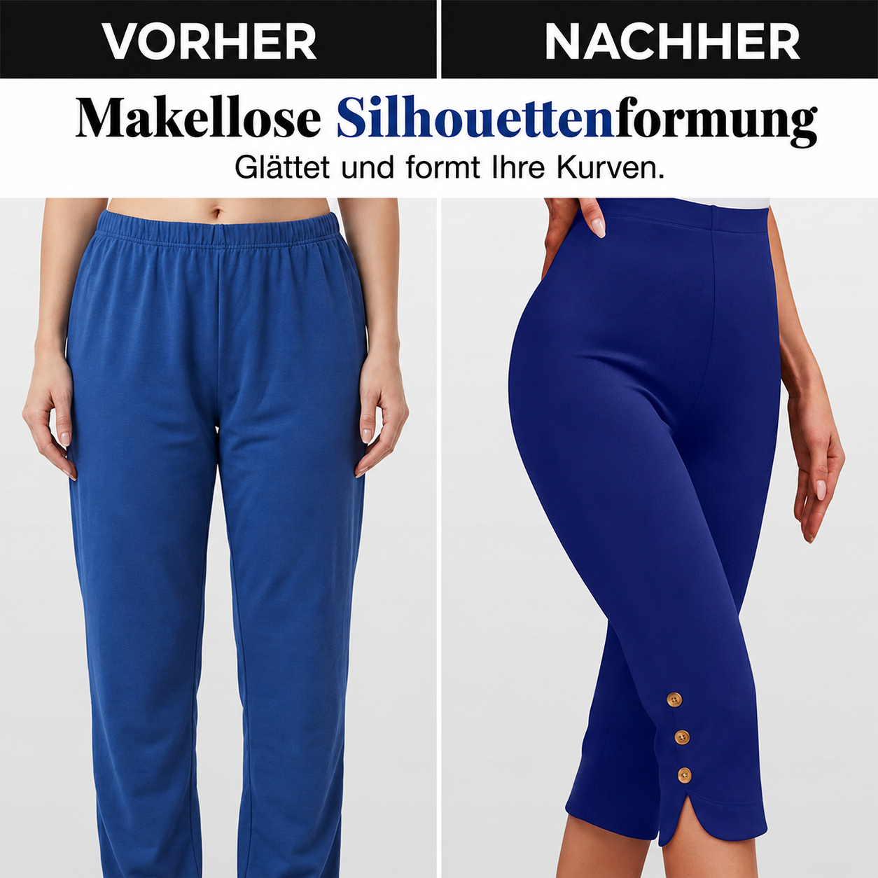 Damen Culotte kombiniert in stilvollem Look für Büro und Alltag