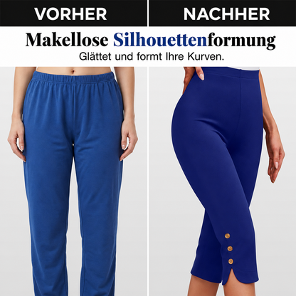 Damen Culotte kombiniert in stilvollem Look für Büro und Alltag