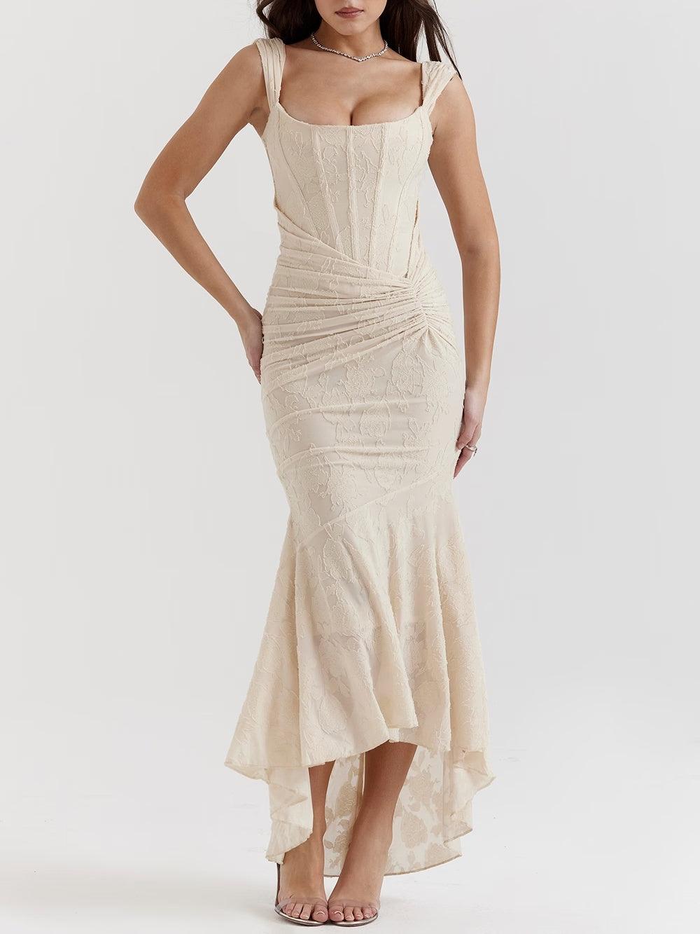Maxikleid mit Glockenblumenmuster