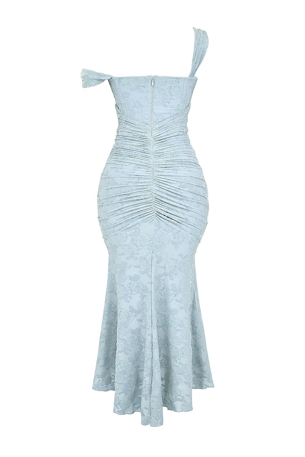 Maxikleid mit Glockenblumenmuster