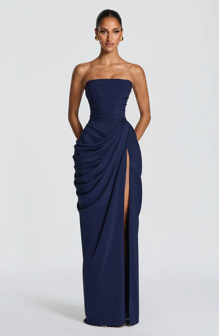 Amelia Ärmelloses Maxikleid mit Seitenschlitz