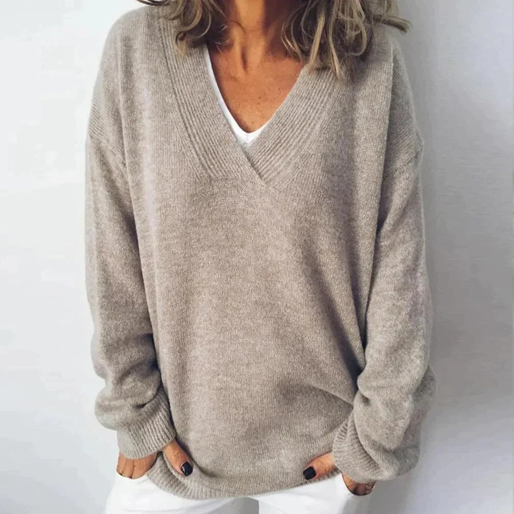 Gemütlicher luxuriöser Strickpullover
