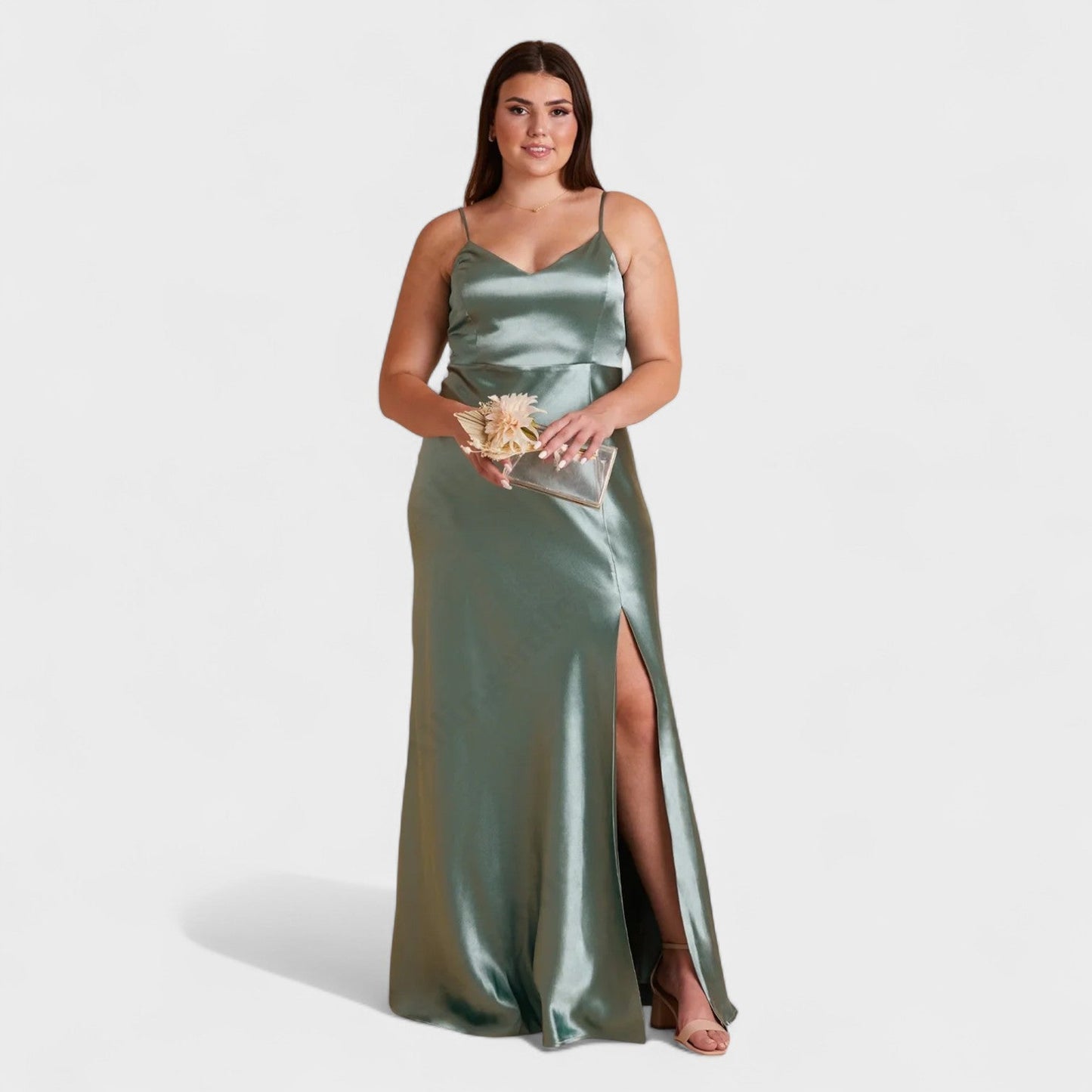Satin Nachthemdkleid