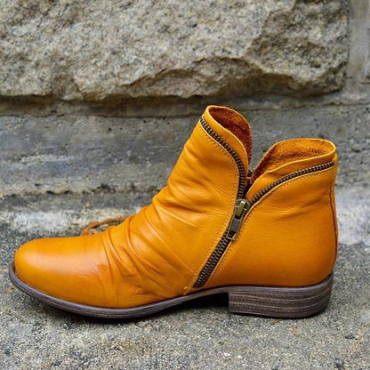 Damenstiefeletten mit Vintage-Absatz für stilvolle Übergangslooks