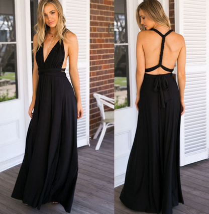 Multifunktionales Stretchwickelkleid für Damen