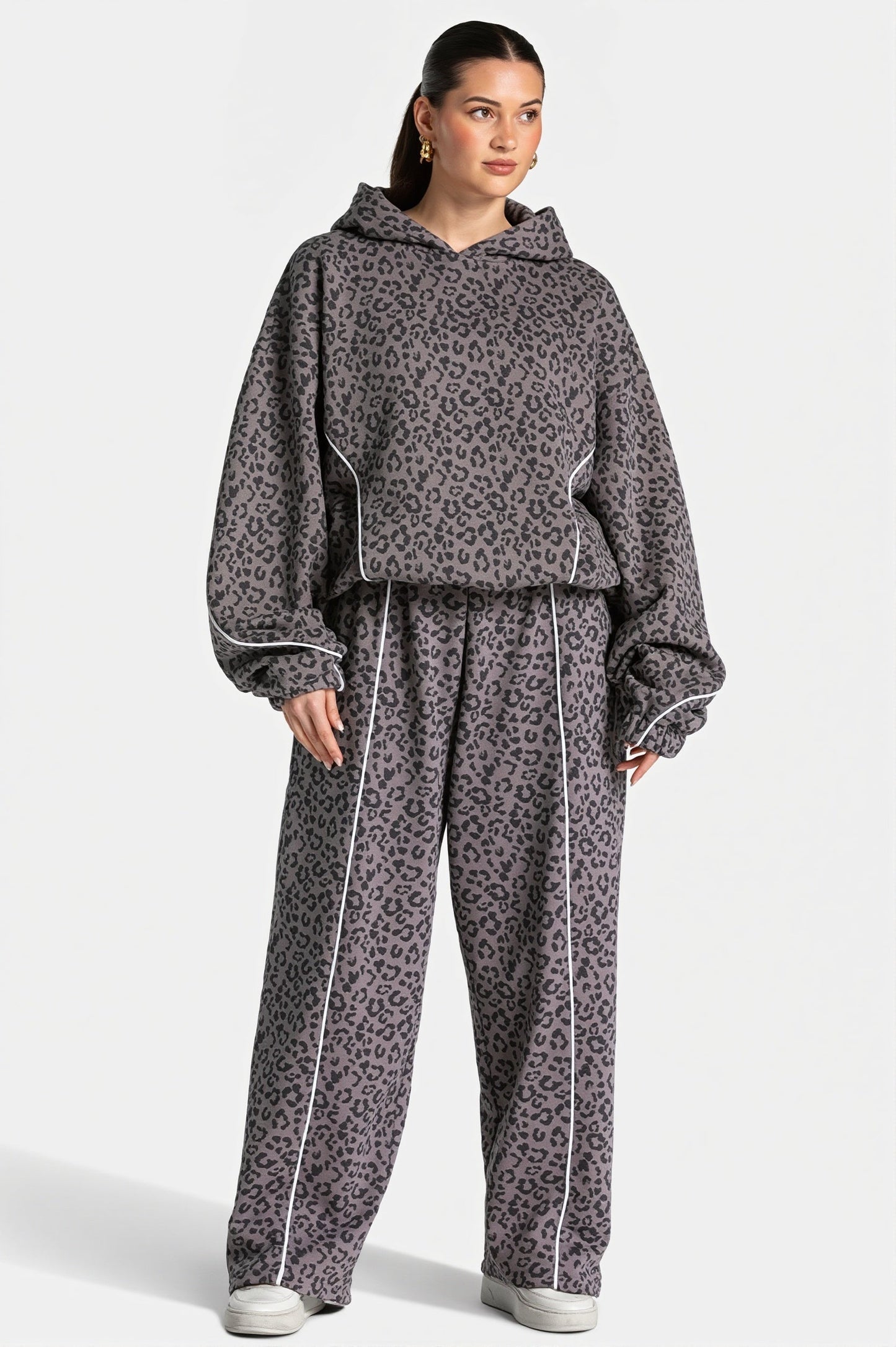 Damen Jogginganzug Mit Leopardenmuster