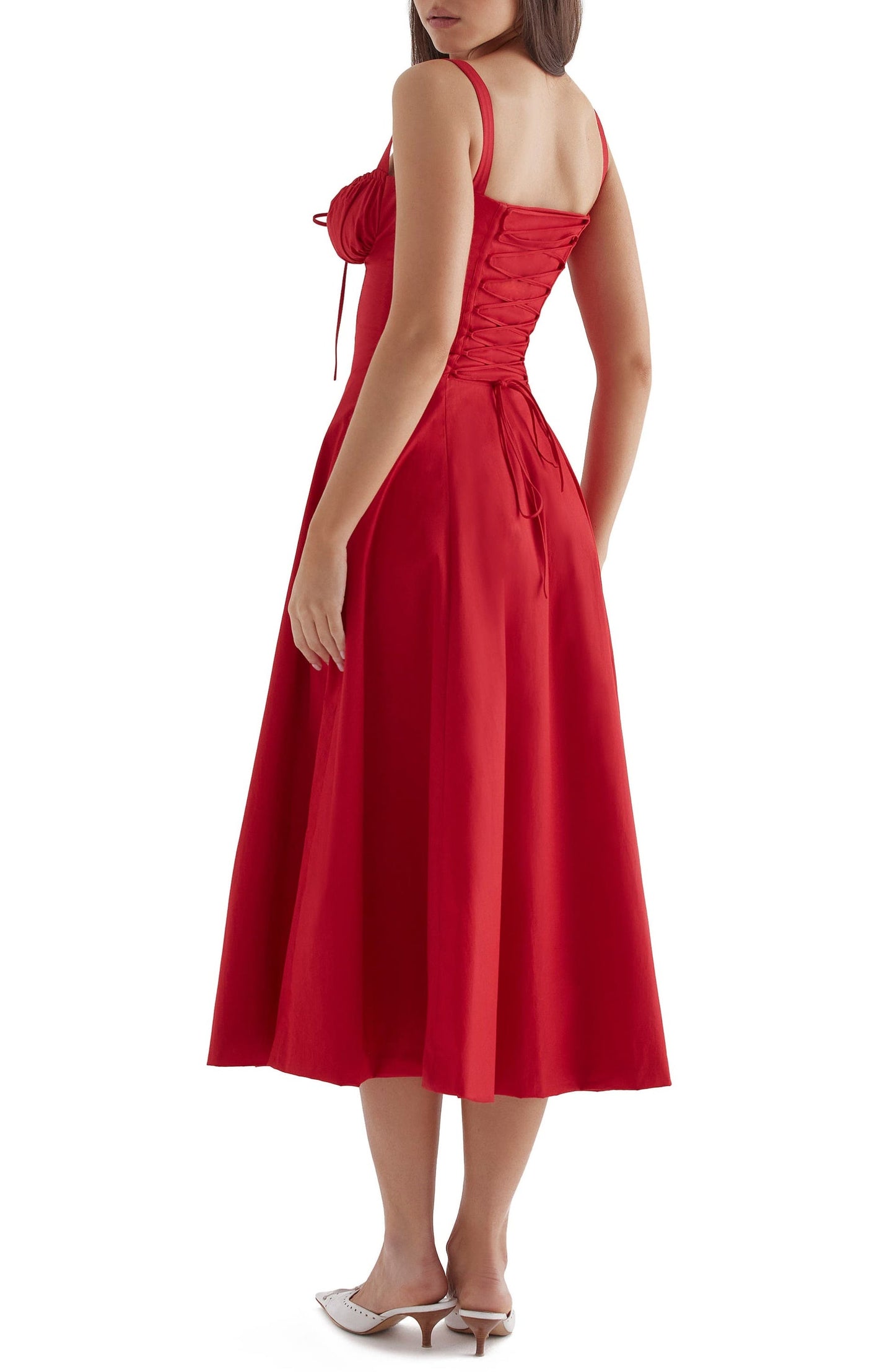 Blumiges Bustier-Midriff-Schnitt-Bodycon-Kleid