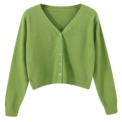 Damen V-Ausschnitt Leichter Strickpullover