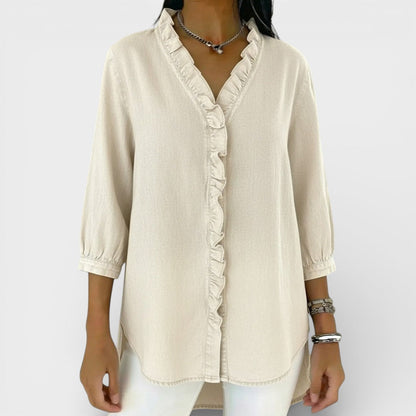Elegante Bluse mit Rüschen