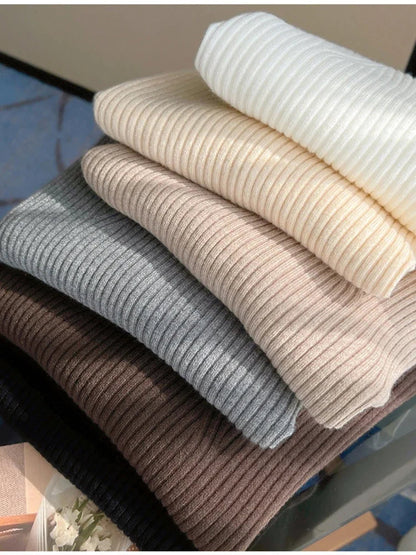 Damen Rippenstrick-Pullover mit V-Ausschnitt, taillierte Passform
