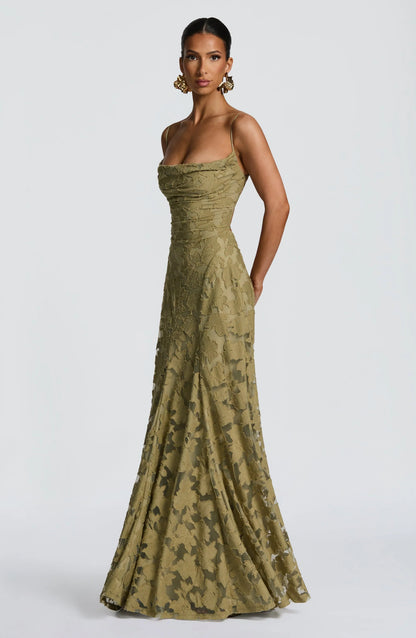 Damentop Louise Maxikleid ohne Ärmel