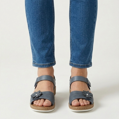 Damen Sandalen mit komfortablem floralem Design
