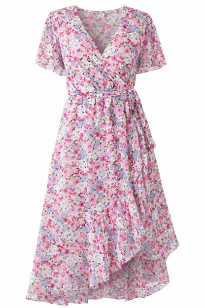 Florales Midikleid mit eleganter Silhouette
