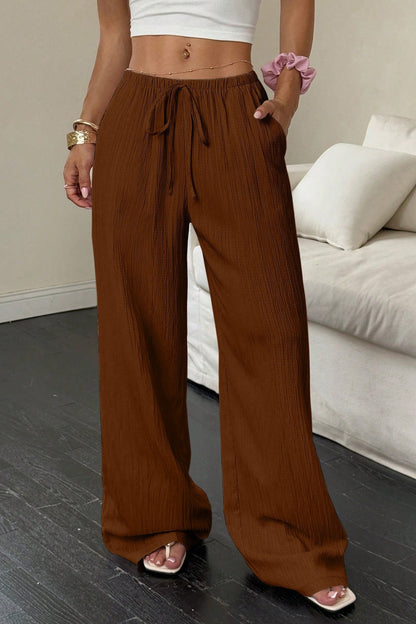Damen Wide-Leg-Hose mit elegantem Fall und weiter Silhouette
