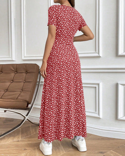 Elegantes bedrucktes Bodycon-Kleid
