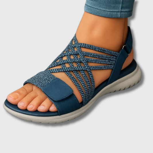 Leichte bequeme Damen-Sandalen für den Alltag in seitlicher Ansicht