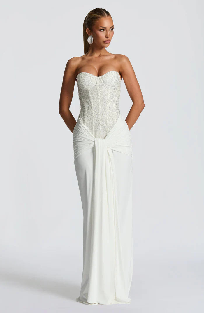 Damen Carina Maxikleid Stilvolles Abendkleid