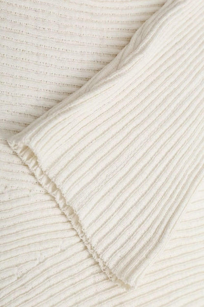 Strukturiertes kurzärmeliges Kleid aus Baumwollmischung