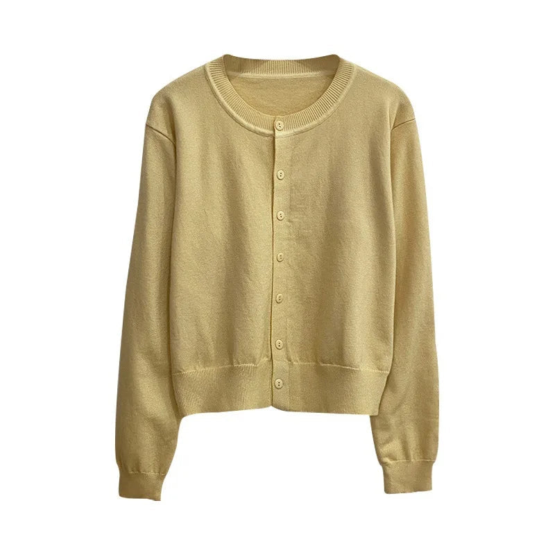 Strickcardigan für Damen mit Knopfleiste vorne