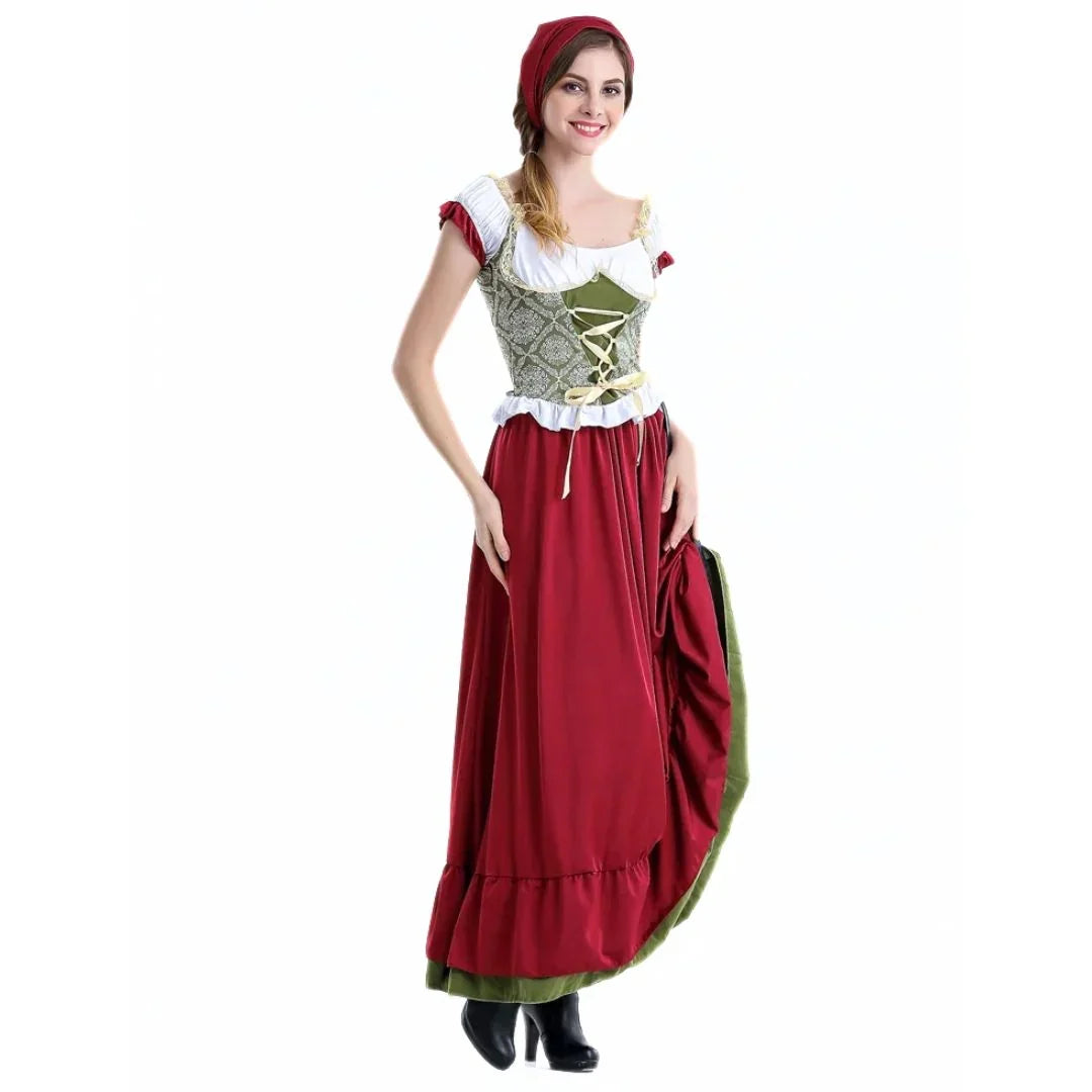 Traditionelles bayerisches Dirndl in der Gesamtansicht