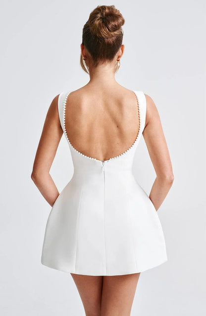 Cocktailkleid für Damen mit Schleifenrücken