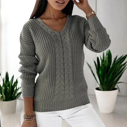 Gemütlicher Strickpullover für Damen