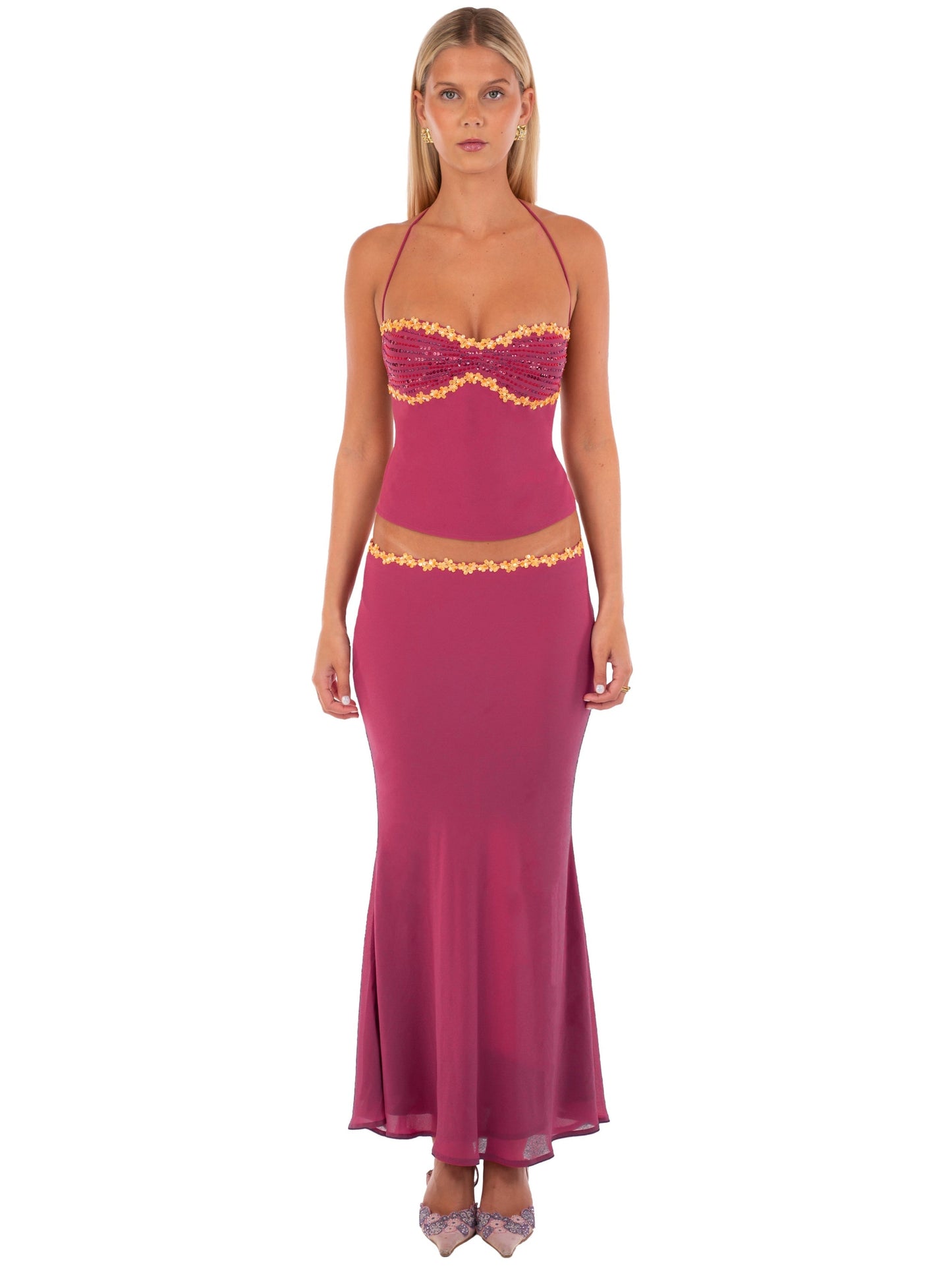 Damen Zirelle Sunset Zweiteiler Set