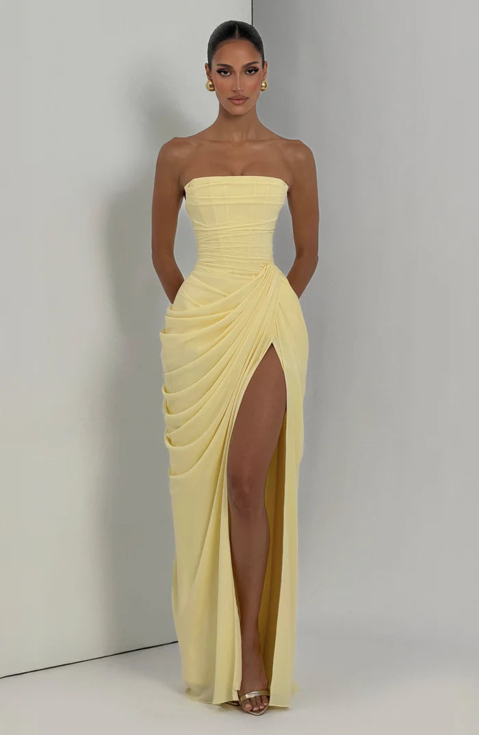 Amelia Ärmelloses Maxikleid mit Seitenschlitz