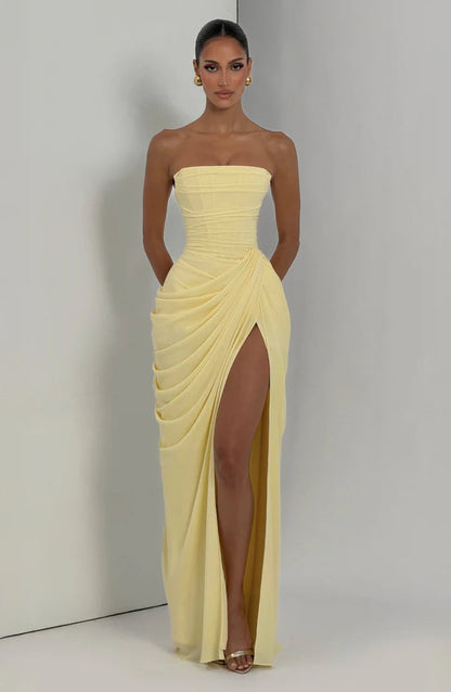 Amelia Ärmelloses Maxikleid mit Seitenschlitz