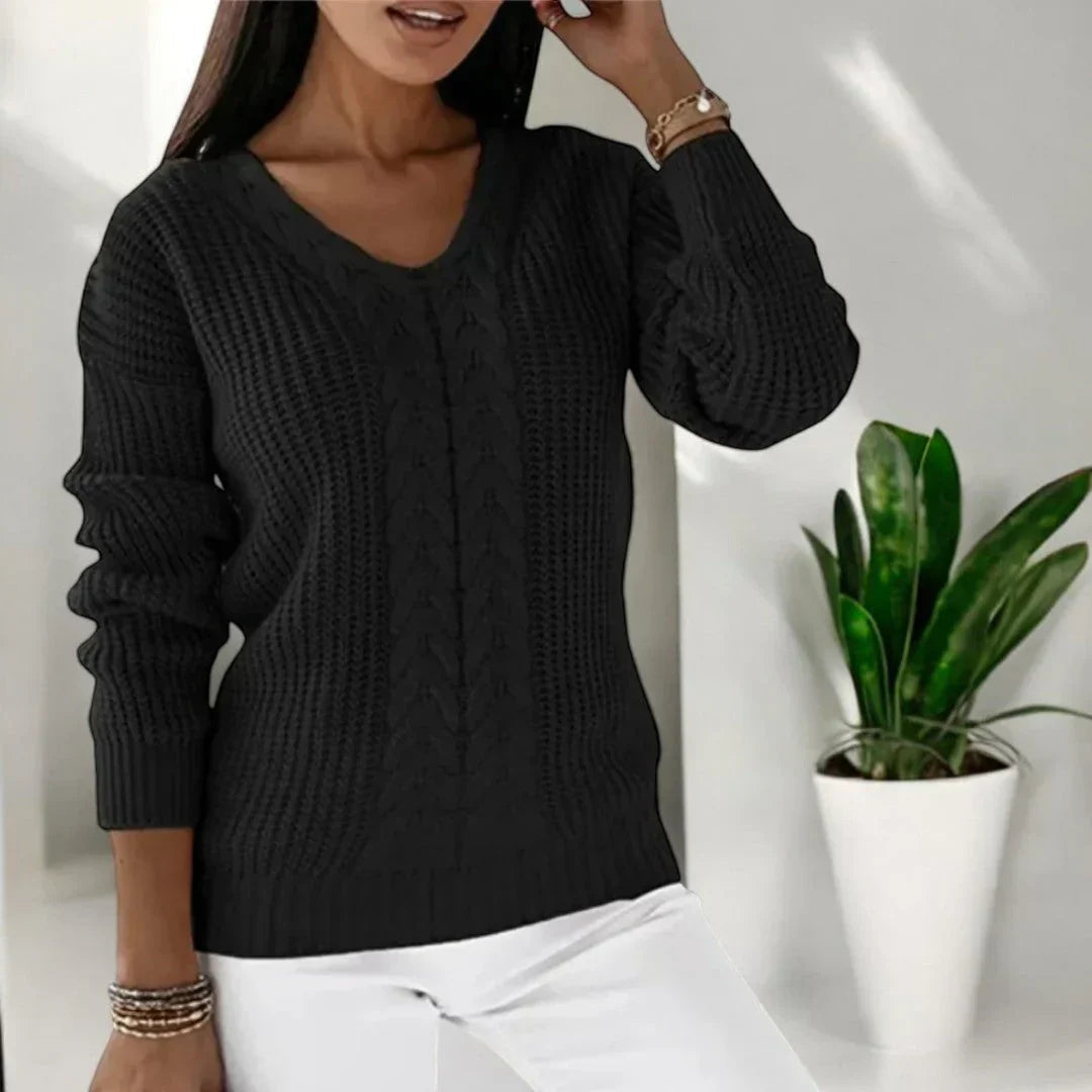 Gemütlicher Strickpullover für Damen