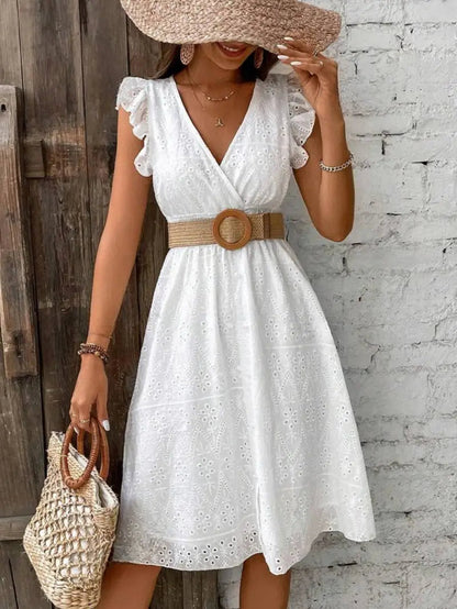 Kleid mit Fledermausärmeln