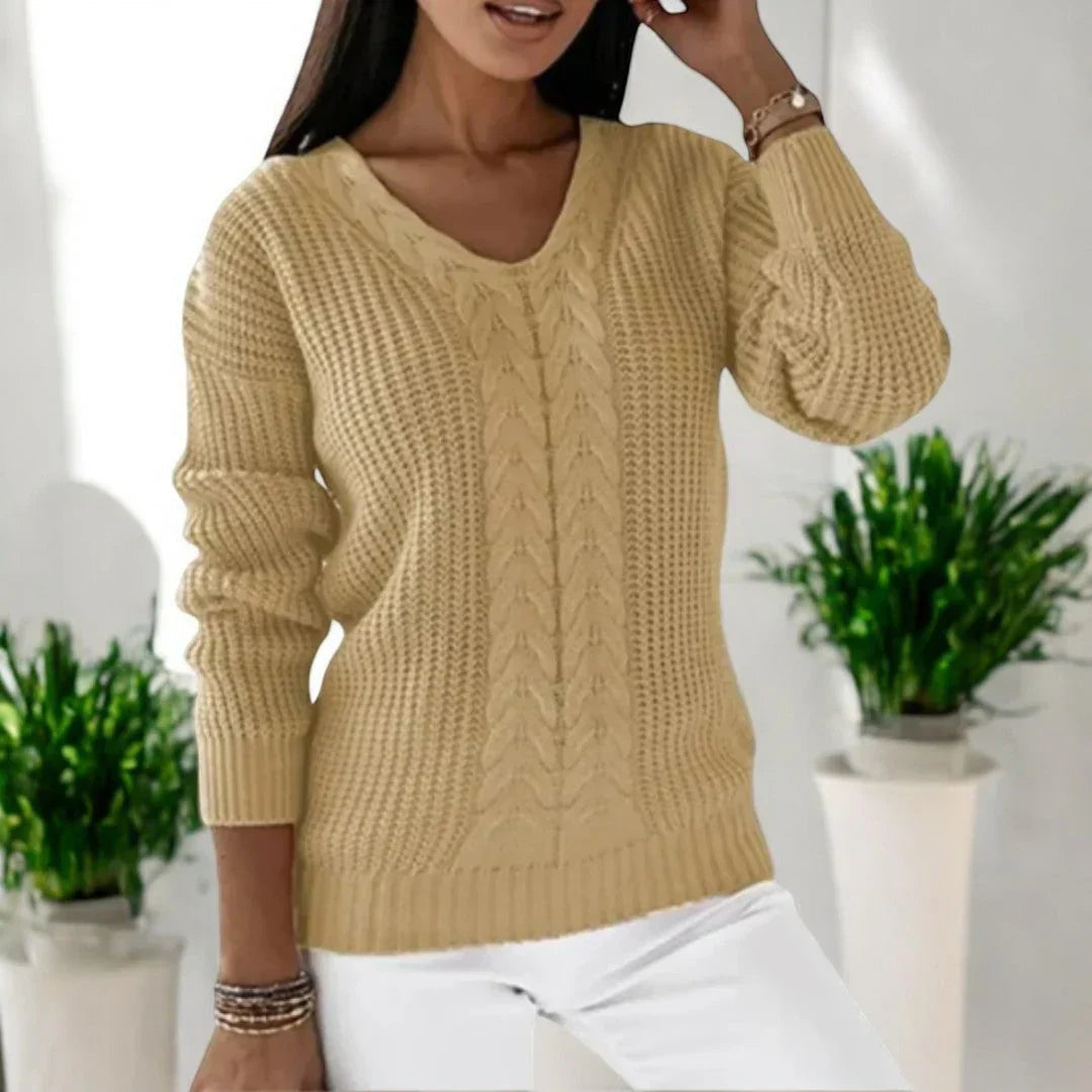 Gemütlicher Strickpullover für Damen
