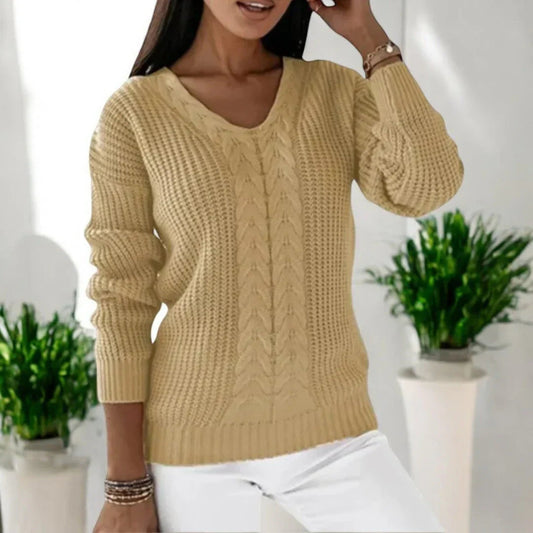 Gemütlicher Strickpullover für Damen