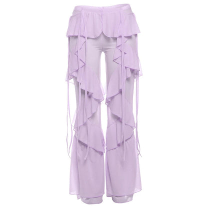 Damen Baumwollnetz Wickelhose Überhose