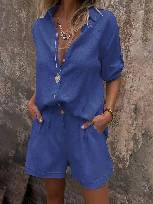 Damen Sommer-Set mit Oberteil und passendem Unterteil